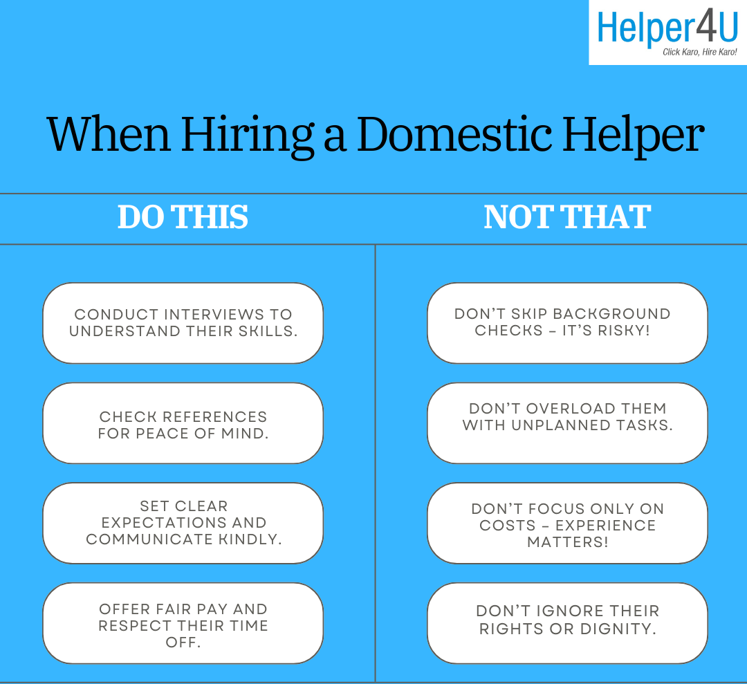 Tips for succesful hiring of Househelp