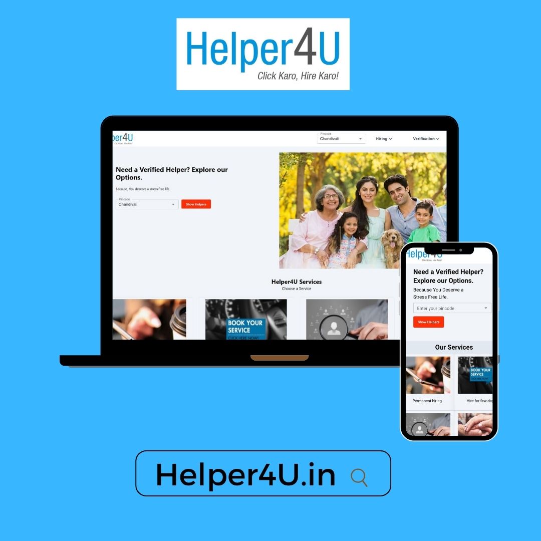 Reliable Online Portal to Hire Maid, Cook, Nanny, Driver, Caregiver